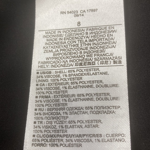 Banana Republic 8 skirt black and white zipper snap - Picture 9 of 9